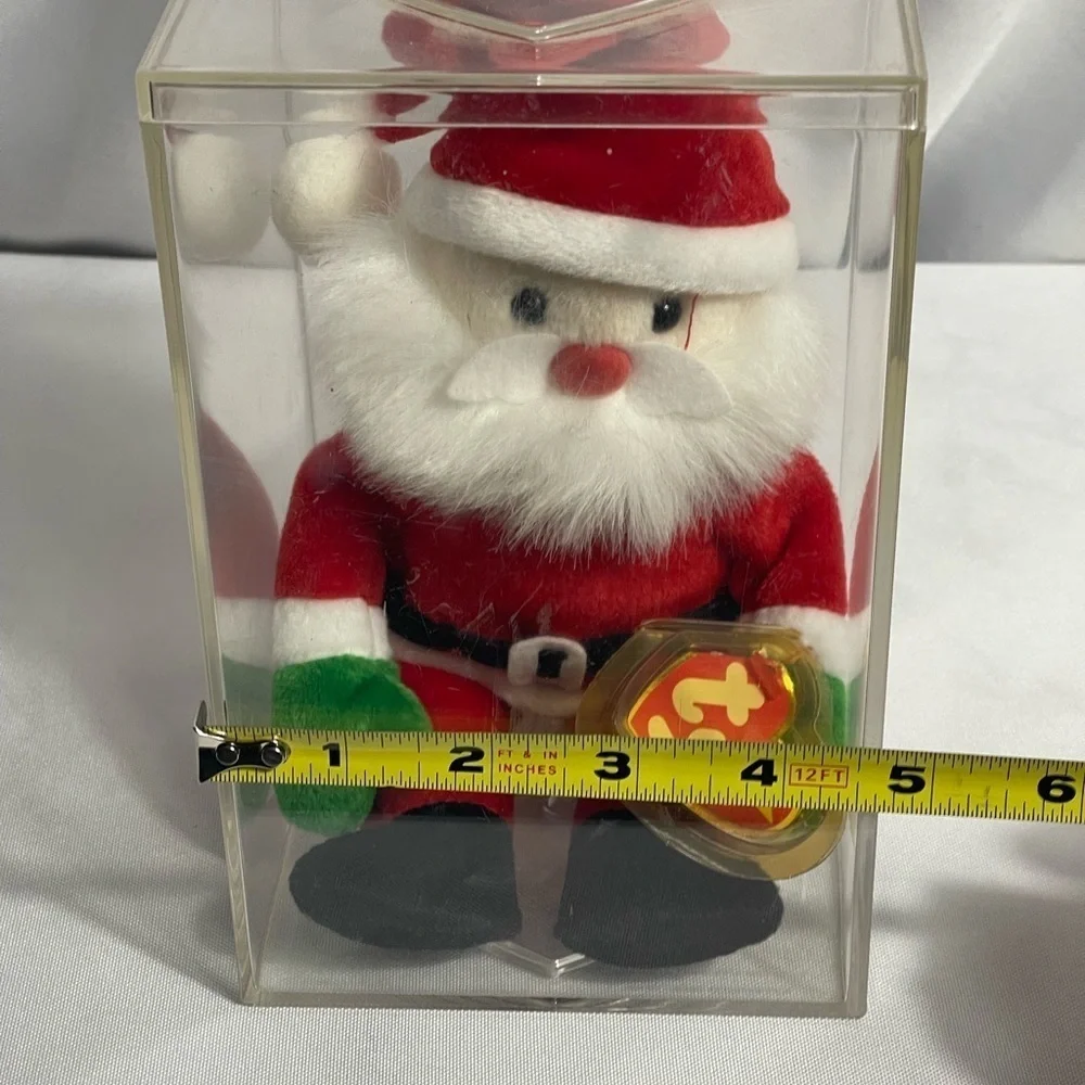 Ty Vintage Santa Claus Beanie Baby Plush Collectible New W/ Original Case 1998